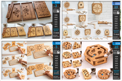 Games and Toys Laser Cut Mega Bundle | Board Games | Puzzles Product Image 8
