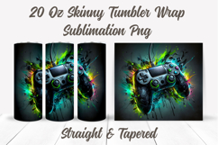 Game Controller Tumbler, Gamer Tumbler Wrap, Gaming Tumbler Product Image 2