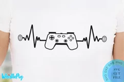 Gaming Heartbeat Svg Gamer Svg Gaming Svg Video Gamer SVG Product Image 1