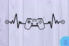 Gaming Heartbeat Svg Gamer Svg Gaming Svg Video Gamer SVG Product Image 2