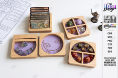 Tabletop Gaming Dice Trays Laser Cut Bundle | Board Game SVG Product Image 5