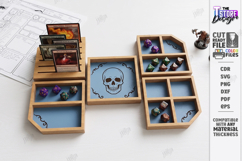 Tabletop Gaming Dice Trays Laser Cut Bundle | Board Game SVG Product Image 6