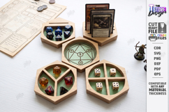 Tabletop Gaming Dice Trays Laser Cut Bundle | Board Game SVG Product Image 9