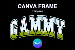 GAMMY Canva Frame Mother Day GRANDMA Photo Frame Template Product Image 1