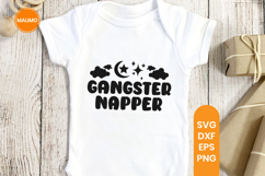 Gangster napper, funny baby svg quote Product Image 2