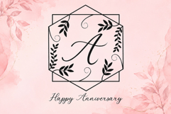 Ganisya Floral Monogram Product Image 2