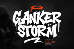 Ganker Storm - Simple Graffiti Font with Swash Product Image 1