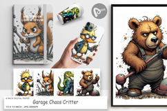 Digital Paper Garage Chaos Critter Product Image 1