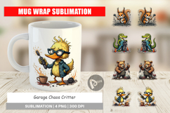 Mug Wrap Garage Chaos Critter Product Image 1