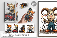 Digital Paper Garage Chaos Critter Product Image 1