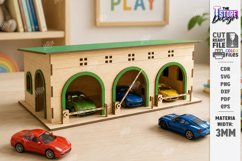 Toy Car Garage Parking Laser Cut | Kids Laser | Kids Room Product Image 1