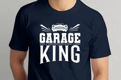 Garage King SVG File - Vintage Car Shirt Design, Fathers Day Product Image 2