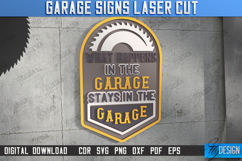 Garage Sign Laser Cut | Mechanic Wall Sign | Man Cave | CNC Product Image 1