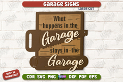 Garage Signs Laser Cut Bundle, Wooden Workshop Name Sign SVG Product Image 8