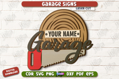 Personalized Garage Sign | Mechanic Wall Sign | Man Cave Product Image 1