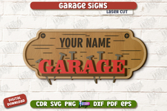 Garage Signs Laser Cut Bundle, Wooden Workshop Name Sign SVG Product Image 10