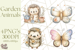 Garden Animals Clipart PNG for Spring Crafts Product Image 1