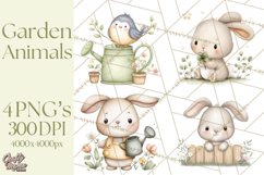 Garden Animals Clipart PNG for Spring Crafts Product Image 1