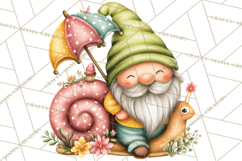 Mischievous Gnome Clipart, Whimsical Garden Clip Art PNG Product Image 2