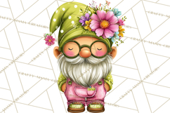 Mischievous Gnome Clipart, Whimsical Garden Clip Art PNG Product Image 3