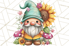 Mischievous Gnome Clipart, Whimsical Garden Clip Art PNG Product Image 4