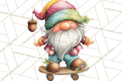 Mischievous Gnome Clipart, Whimsical Garden Clip Art PNG Product Image 5