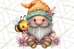 Mischievous Gnome Clipart, Whimsical Garden Clip Art PNG Product Image 3