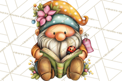 Mischievous Gnome Clipart, Whimsical Garden Clip Art PNG Product Image 4