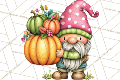 Mischievous Gnome Clipart, Whimsical Garden Clip Art PNG Product Image 2