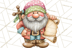 Mischievous Gnome Clipart, Whimsical Garden Clip Art PNG Product Image 5