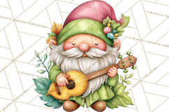Mischievous Gnome Clipart, Whimsical Garden Clip Art PNG Product Image 2