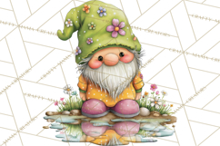 Mischievous Gnome Clipart, Whimsical Garden Clip Art PNG Product Image 5
