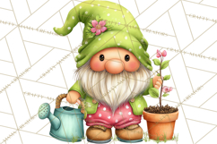 Mischievous Gnome Clipart, Whimsical Garden Clip Art PNG Product Image 2