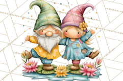 Mischievous Gnome Clipart, Whimsical Garden Clip Art PNG Product Image 4