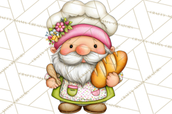 Mischievous Gnome Clipart, Whimsical Garden Clip Art PNG Product Image 2