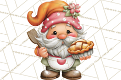 Mischievous Gnome Clipart, Whimsical Garden Clip Art PNG Product Image 5