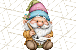 Mischievous Gnome Clipart, Whimsical Garden Clip Art PNG Product Image 2