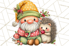 Mischievous Gnome Clipart, Whimsical Garden Clip Art PNG Product Image 3