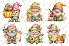 Mischievous Gnome Clipart, Whimsical Garden Clip Art PNG Product Image 6