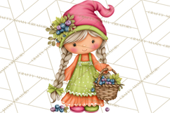 Mischievous Gnome Clipart, Whimsical Garden Clip Art PNG Product Image 3