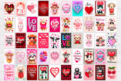 Valentines Day Garden Flag. Valentines Animals Garden Flag Product Image 2