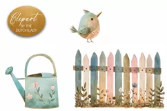Nordic Spring Garden Clipart - 4 PNG Files Product Image 3