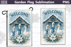 Winter Farm Garden Flag Bundle | Animals Christmas Product Image 13