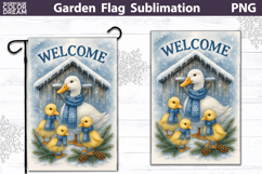 Winter Farm Garden Flag Bundle | Animals Christmas Product Image 14