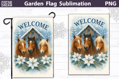 Winter Farm Garden Flag Bundle | Animals Christmas Product Image 15