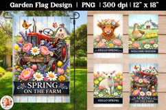 Spring Welcome Farm Garden Flag Product Image 1