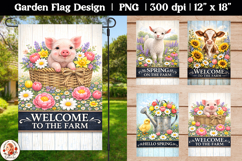 Spring Welcome Farm Garden Flag Product Image 1