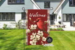 Cardinal Garden Flag Sublimation PNG Product Image 1