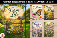 Summer Welcome Farm Garden Flag Product Image 1