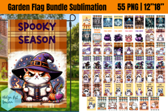 Garden Flag Sublimation designs | Halloween Bundle Product Image 5